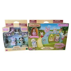Calico Critters Nursery Swing & Nursery Friends Rainy Day Duo Bundle
